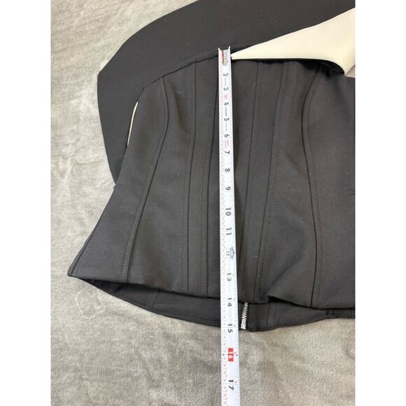 NWT ZARA Black White Sculptural Bustier Corset Top Size Small Avant-Garde - Picture 10 of 11